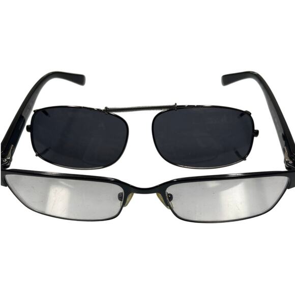 Armani Exchange AX1017 6000 Eyeglasses w/ Clip-On Sunglass Attachment main image 8
